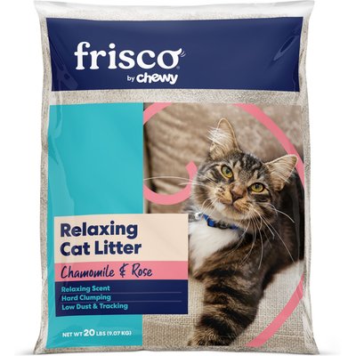 Frisco Frisco Relaxing Chamomile & Rose Scented Clumping Clay Cat Litter, 20-lb bag