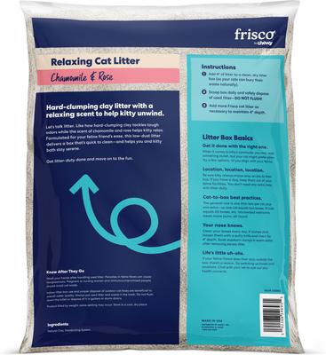 Show full view: Frisco Relaxing Chamomile & Rose Scented Clumping Clay Cat Litter, 20-lb bag slide 3 of 9