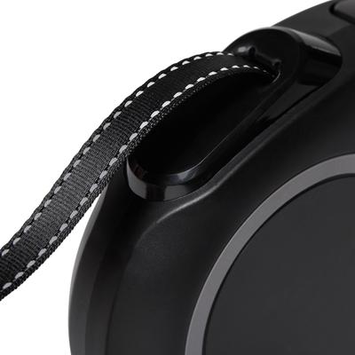 Show full view: Frisco Retractable Dog Leash, Black, Medium: 16-ft long, 7/16-in wide, 1 count slide 5 of 10