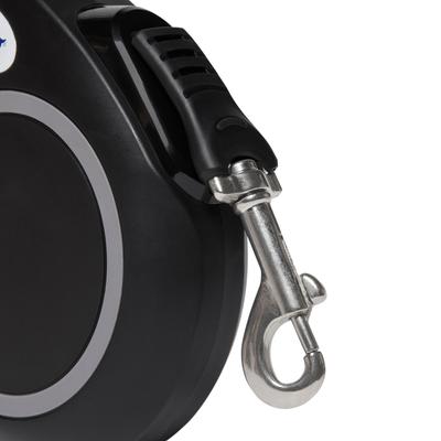 Show full view: Frisco Retractable Dog Leash, Black, Medium: 16-ft long, 7/16-in wide, 1 count slide 6 of 10