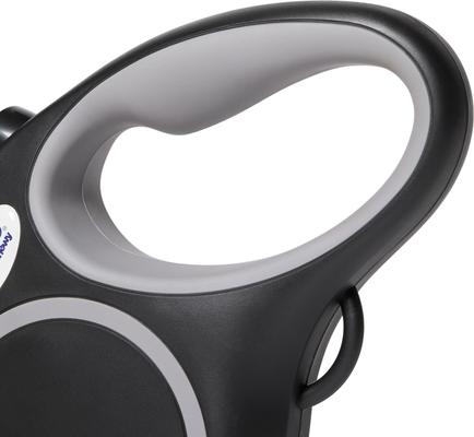 Show full view: Frisco Retractable Dog Leash, Black, Small: 16-ft long, 3/8-in wide, 1 count slide 3 of 9