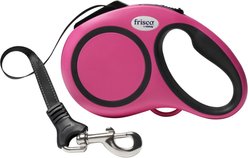 Frisco Retractable Dog Leash, Pink, Large: 16-ft long, 9/16-in wide, 1 count