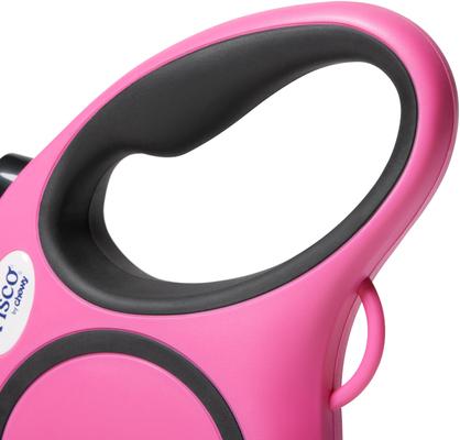 Show full view: Frisco Retractable Dog Leash, Pink, Small: 16-ft long, 3/8-in wide, 1 count slide 3 of 9