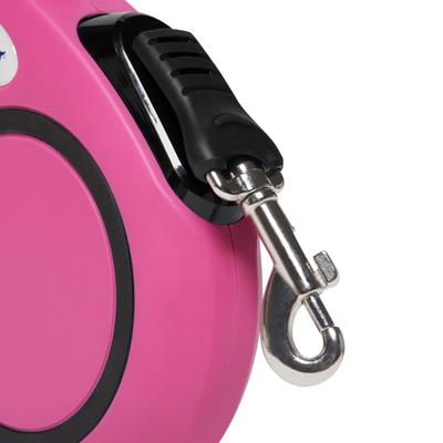 Show full view: Frisco Retractable Dog Leash, Pink, Small: 16-ft long, 3/8-in wide, 1 count slide 5 of 9