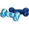 Show in main carousel: Frisco Retro Denim & Swirl TPR Bone Squeaky Dog Toy, Medium/Large, 2 count slide 1 of 7