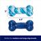 Show in main carousel: Frisco Retro Denim & Swirl TPR Bone Squeaky Dog Toy, Medium/Large, 2 count slide 2 of 7