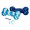 Show in main carousel: Frisco Retro Denim & Swirl TPR Bone Squeaky Dog Toy, Medium/Large, 2 count slide 3 of 7