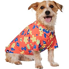 Frisco Retro Floral Camp Dog & Cat Shirt, Large