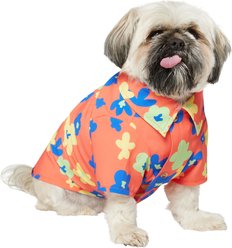 Frisco Retro Floral Camp Dog & Cat Shirt, Medium