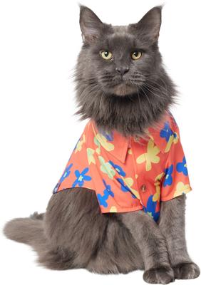 Show full view: Frisco Retro Floral Camp Dog & Cat Shirt, Medium slide 3 of 11