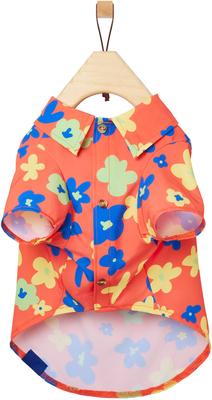 Show full view: Frisco Retro Floral Camp Dog & Cat Shirt, Medium slide 5 of 11