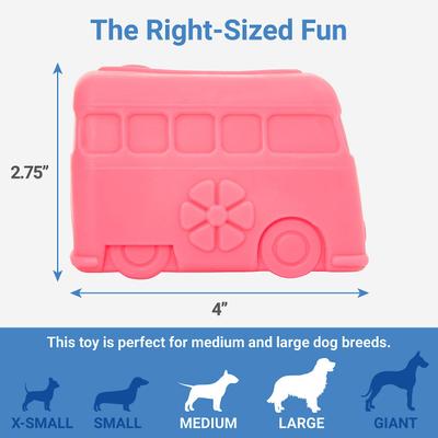 Show full view: Frisco Retro Funky Van TPE Treat Dispenser Dog Toy, Medium/Large slide 2 of 7
