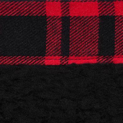 Show full view: Frisco Reversible Flannel & Sherpa Dog & Cat Bandana, Red, Medium/Large slide 5 of 10