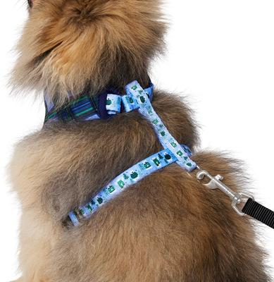 Show full view: Frisco Reversible Holiday Polar Bears Dog Harness (Patent Pending), Blue, Small slide 2 of 10