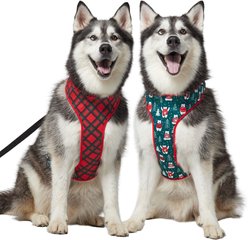 Frisco Reversible Holiday Polar Bears Dog Harness (Patent Pending), Red, XX-Large/XXX-Large