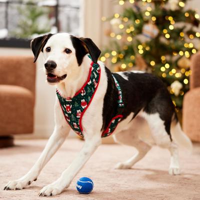Show full view: Frisco Reversible Holiday Polar Bears Dog Harness (Patent Pending), Red, XX-Large/XXX-Large slide 7 of 11