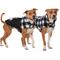 Show in main carousel: Frisco Reversible Medium Weight Boulder Plaid Dog & Cat Coat, Black/White, XX-Large slide 1 of 9