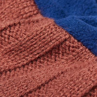 Show full view: Frisco Reversible Polar Fleece Lined Dog & Cat Knit Beanie, Navy, X-Large/XX-Large slide 5 of 10