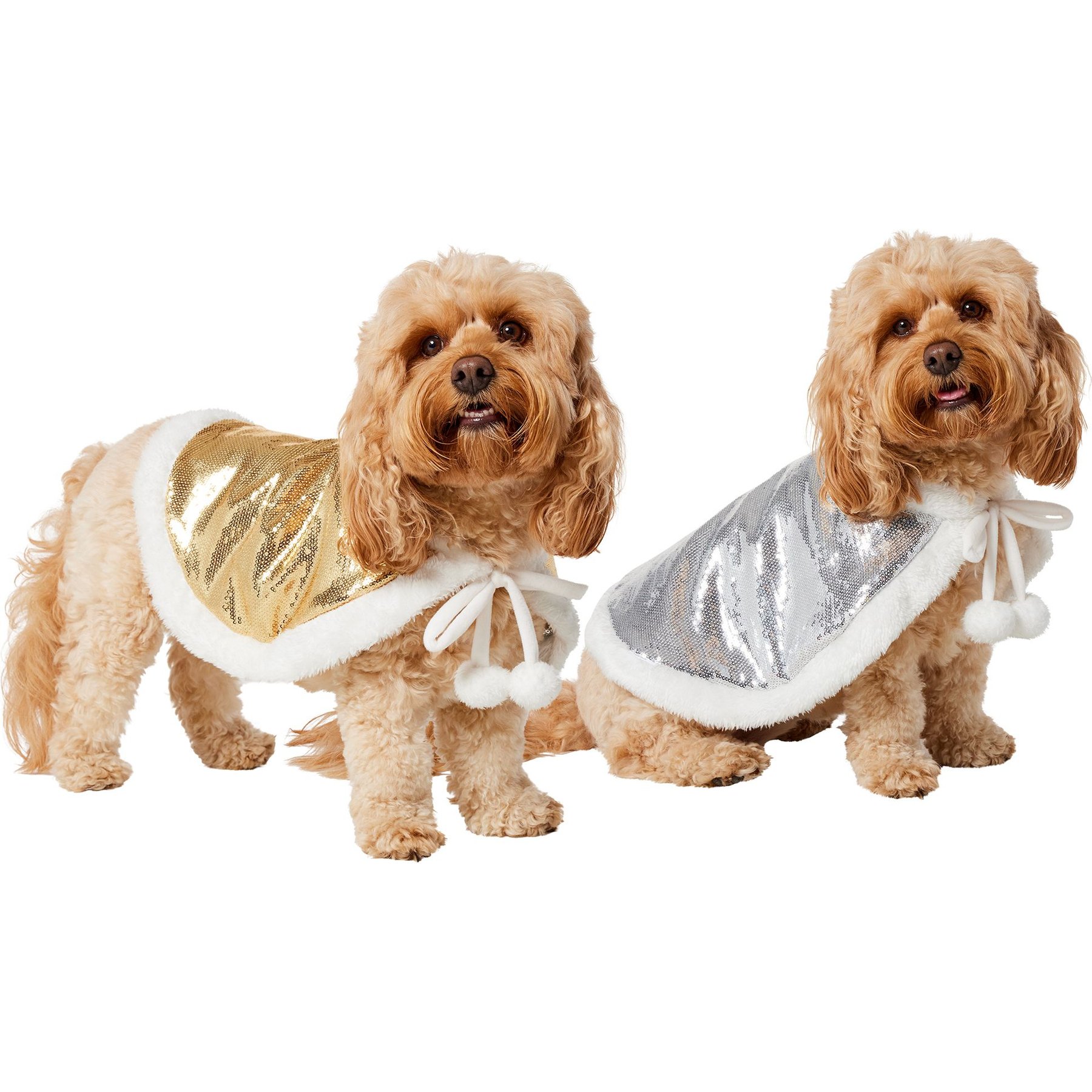 Frisco Reversible Sequin Dog & Cat Cape, Medium/Large