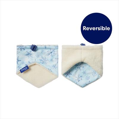 Show full view: Frisco Reversible Snowflake Cozy Knit Faux Fur Dog & Cat Pullover Bandana, 1 count, Medium/Large slide 4 of 9