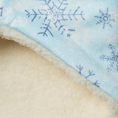 Show full view: Frisco Reversible Snowflake Cozy Knit Faux Fur Dog & Cat Pullover Bandana, 1 count, Medium/Large slide 5 of 9