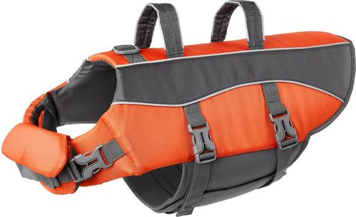 Show full view: Frisco Ripstop Dog Life Jacket, Orange, Large slide 4 of 12