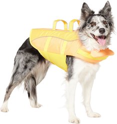 Frisco Ripstop Dog Life Jacket, Yellow/Peach, Large slide 1 of 9
