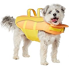 Frisco Ripstop Dog Life Jacket, Yellow/Peach, Medium