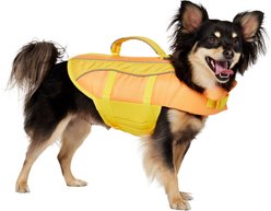 Frisco Ripstop Dog Life Jacket, Yellow/Peach, Small