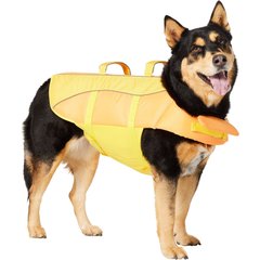 Frisco Ripstop Dog Life Jacket, Yellow/Peach, X-Large