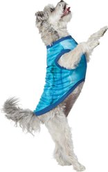 Frisco River Watercolor Dog & Cat T-Shirt, Blue, Large