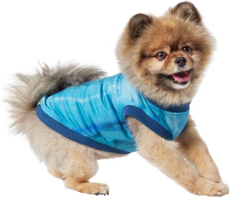 Show full view: Frisco River Watercolor Dog & Cat T-Shirt, Blue, Small slide 3 of 10