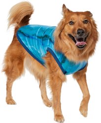 Frisco River Watercolor Dog & Cat T-Shirt, Blue, X-Large