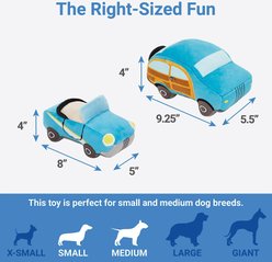 Frisco Road Trip Cruisers Plush Squeaky Dog Toy, 2-count slide 2 of 3