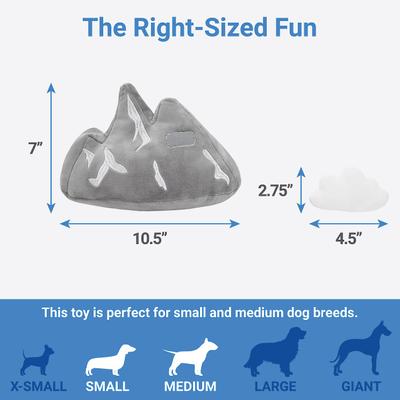 Show full view: Frisco Road Trip Mountain Range Plush Squeaky Dog Toy slide 3 of 6