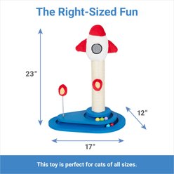 Frisco Rocket Ship 23" Sisal Cat Scratching Post with Play Base slide 2 of 6
