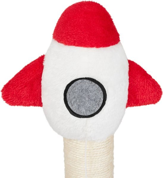 Frisco Rocket Ship 23" Sisal Cat Scratching Post with Play Base