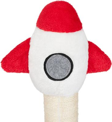 Show full view: Frisco Rocket Ship 23" Sisal Cat Scratching Post with Play Base slide 4 of 9