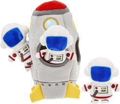 Frisco Rocket Ship Hide & Seek Puzzle Plush Squeaky Dog Toy, Small/Medium