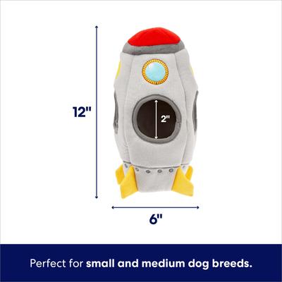 Show full view: Frisco Rocket Ship Hide & Seek Puzzle Plush Squeaky Dog Toy, Small/Medium slide 2 of 7