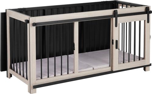 Show full view: Frisco "Rockford" Dog Crate Credenza & Mat, Gray slide 4 of 7