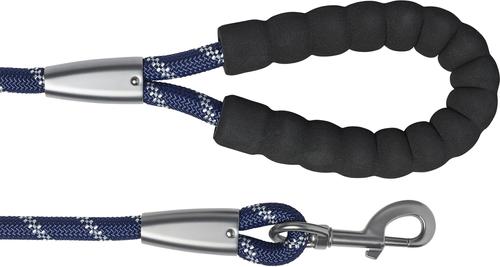 Show full view: Frisco Rope Dog Leash with Padded Handle, Blue, 5-ft long slide 3 of 8