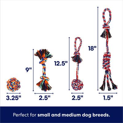 Show full view: Frisco Rope Multipack Dog Toy, Small/Medium, 4 count slide 2 of 5