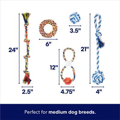 Show full view: Frisco Rope Multipack for Medium Dog Toys, 5 count slide 2 of 5