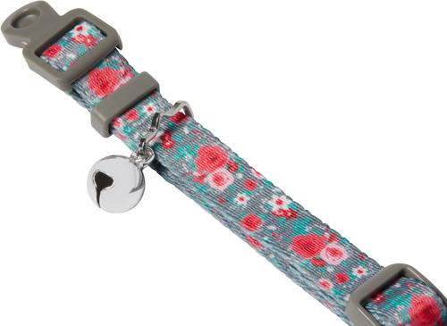 Show full view: Frisco Rose Polyester Breakaway Cat Collar with Bell, 8 to 12-in neck, 3/8-in wide slide 3 of 7