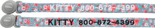 Show full view: Frisco Rose Polyester Personalized Breakaway Cat Collar with Bell, 8 to 12-in neck, 3/8-in wide slide 2 of 6