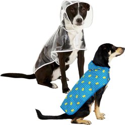 Frisco Rubber Ducky + Clear Vinyl Dog Raincoat, Large