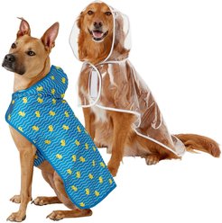 Frisco Rubber Ducky + Clear Vinyl Dog Raincoat, XX-Large