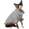 Show in main carousel: Frisco Ruffle Knit Pointelle Dog & Cat Turtleneck Sweater, Gray, Medium slide 3 of 9