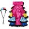 Show in main carousel: Frisco Ruffle Party Dog & Cat Dress + Headpiece, XX-Large slide 5 of 9